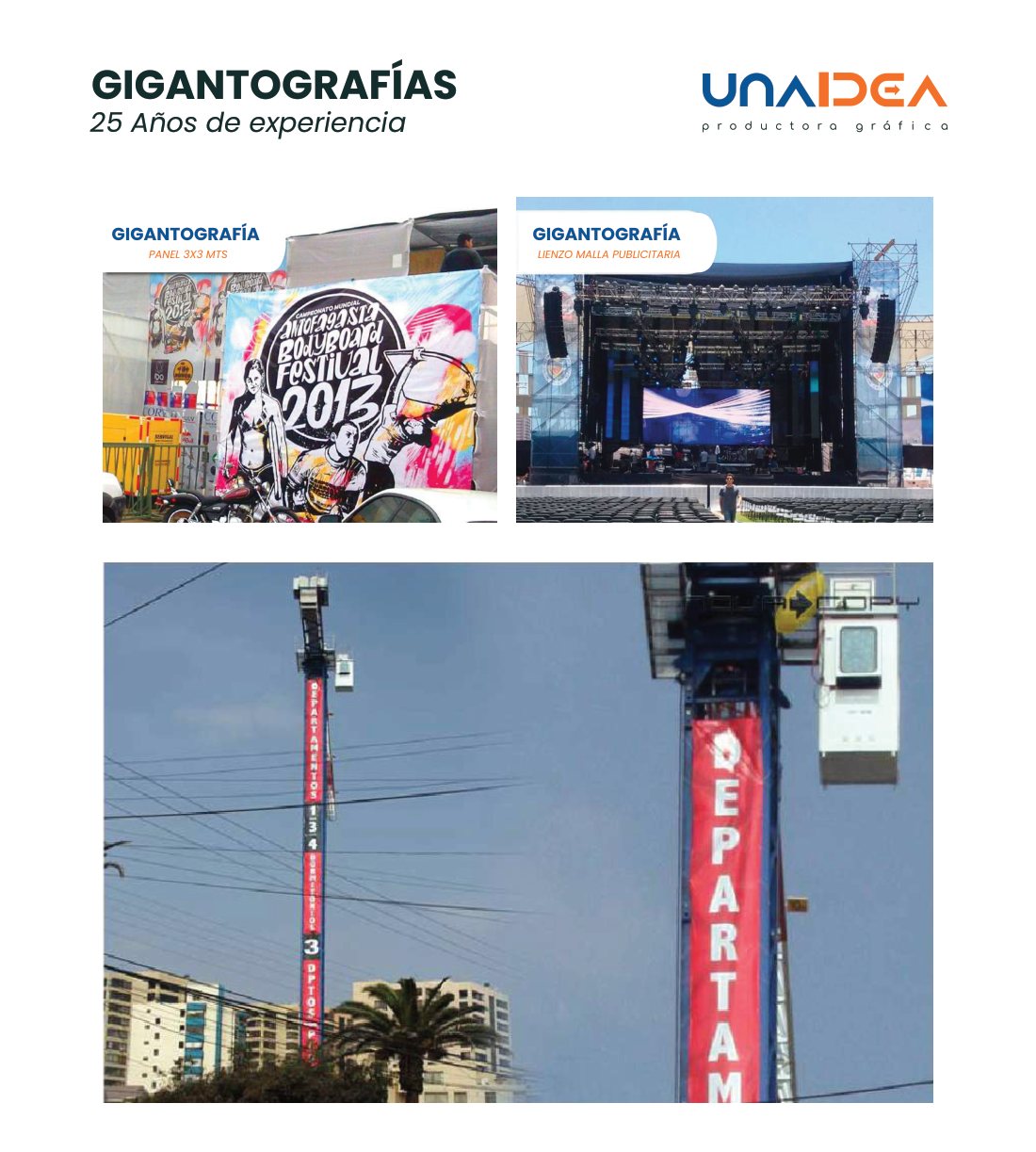 Gigantografías y mallas